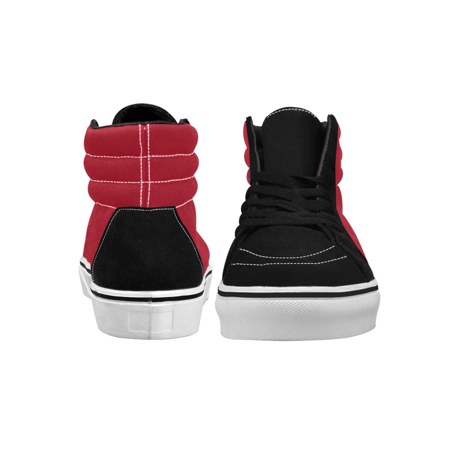 USA/American Flag Inspired "USA" (red) Men's High Top Canvas Shoes