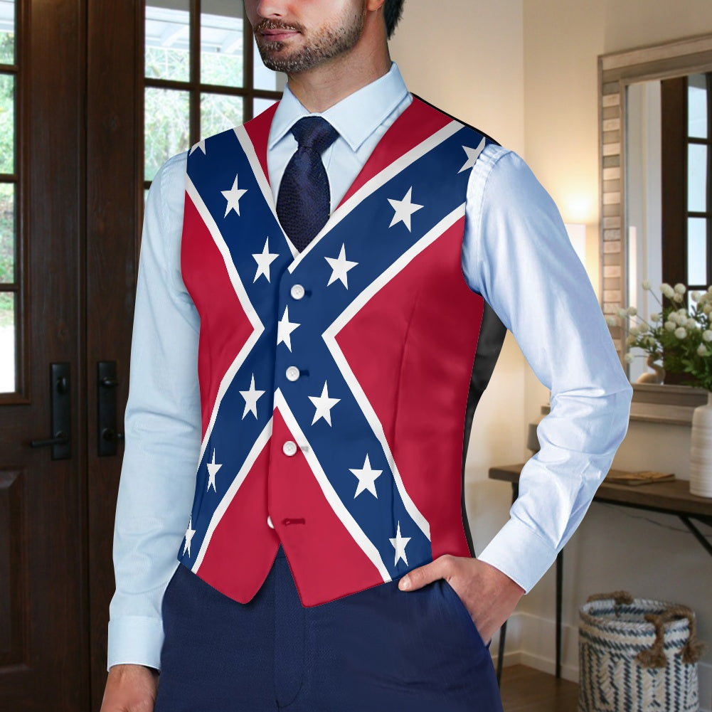 Confederate Battle Flag Suit vest jacket