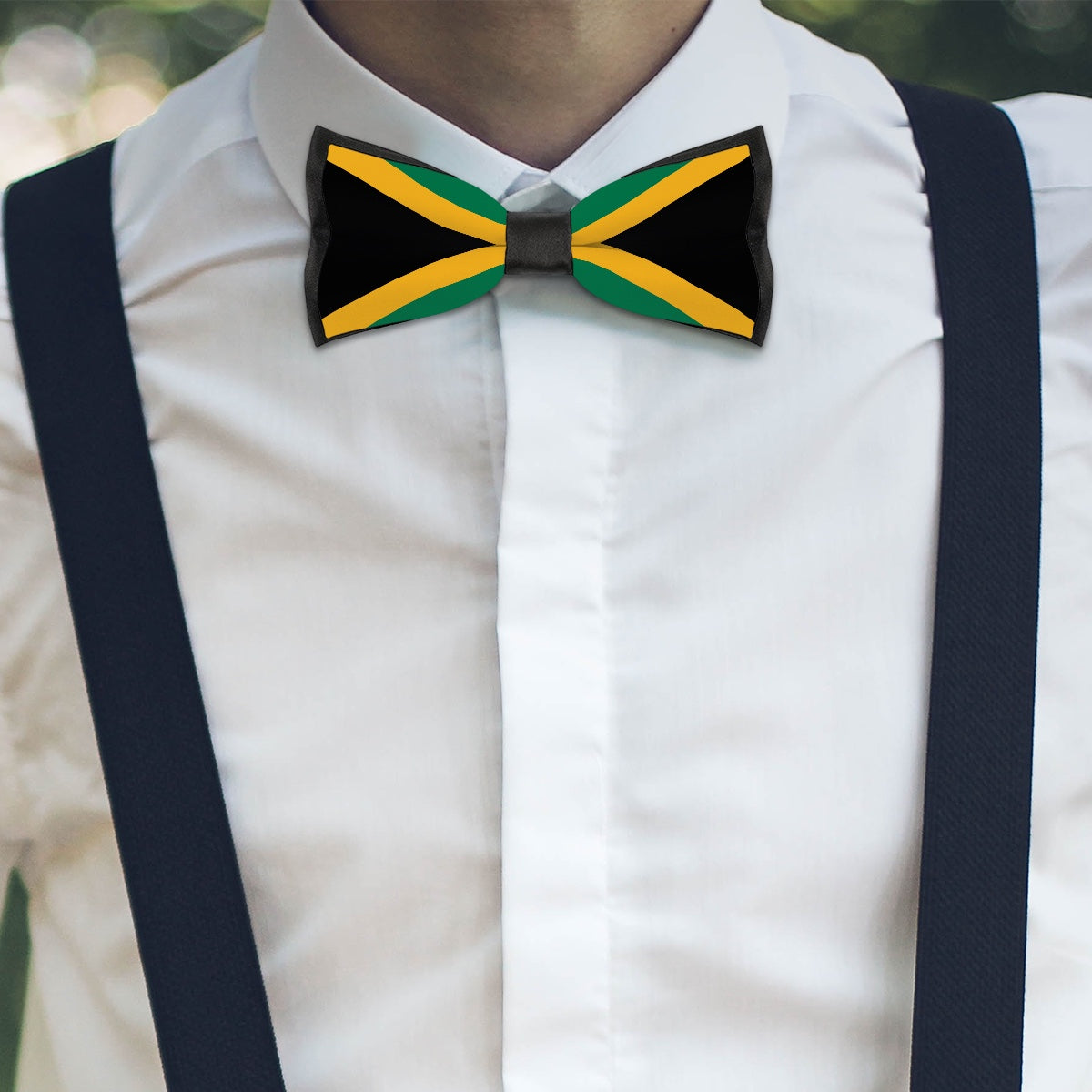Jamaica Flag Inspired Bow Tie – Look Sharp, Show your Columbian Pride