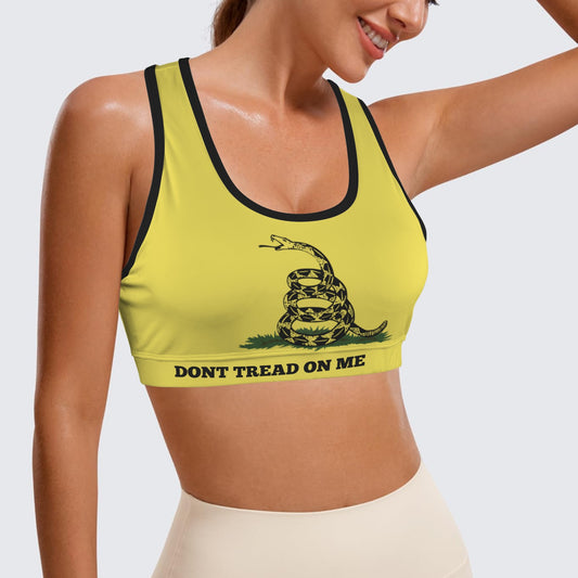 Gadsden Flag Racerback Sports Bra