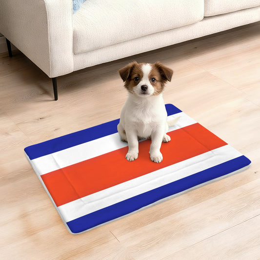 Costa Rica Flag Inspired Pet Mat 25x18inch (Made in the USA)