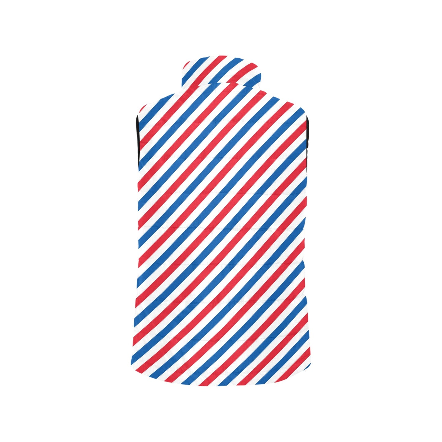 USA/American Flag Inspired Striped Pattern Women's Padded Vest