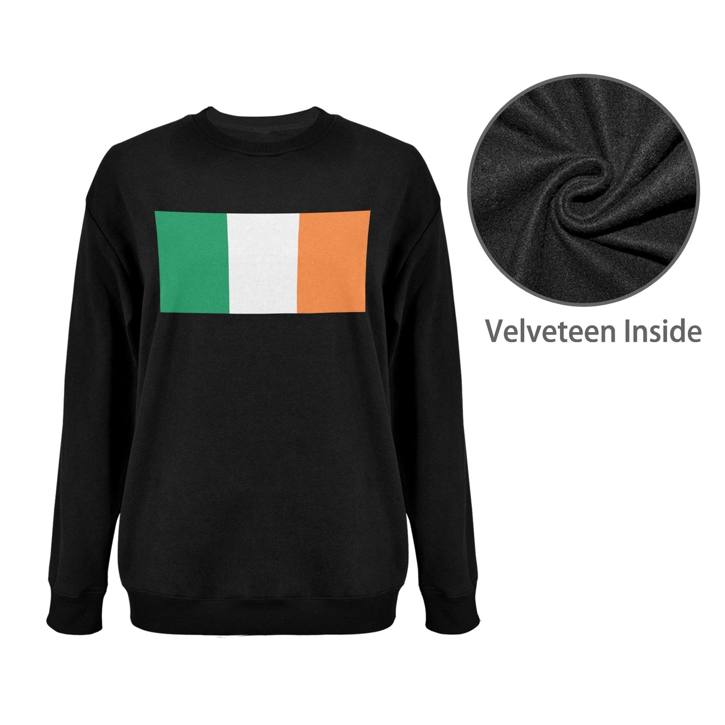 Ireland Flag Unisex Fleece Sweatshirt (Made in the USA)