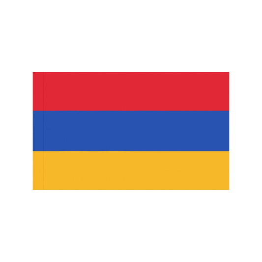 Red, blue, yellow striped flag by Luv My Flag.