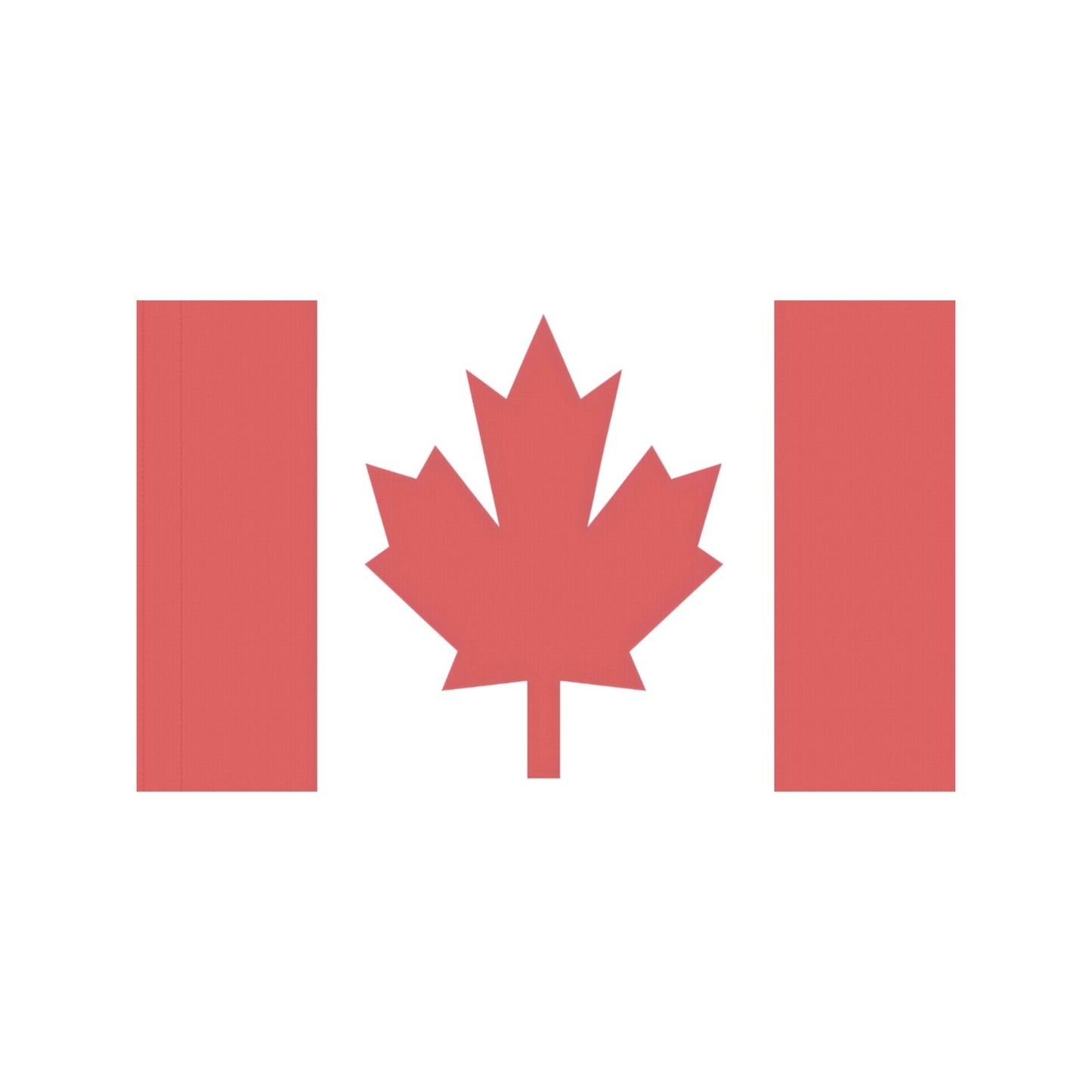 Red maple leaf on white background, Luv My Flag.
