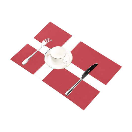 Denmark Flag Placemats 12" x 18" (Set of 6)