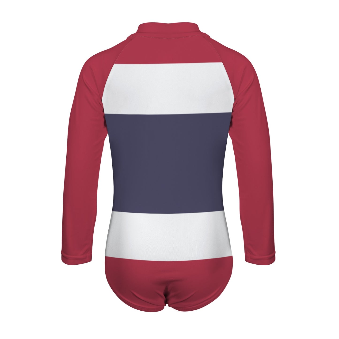 Thailand Flag Little Girls' Long Sleeve One-Piece Swimsuit