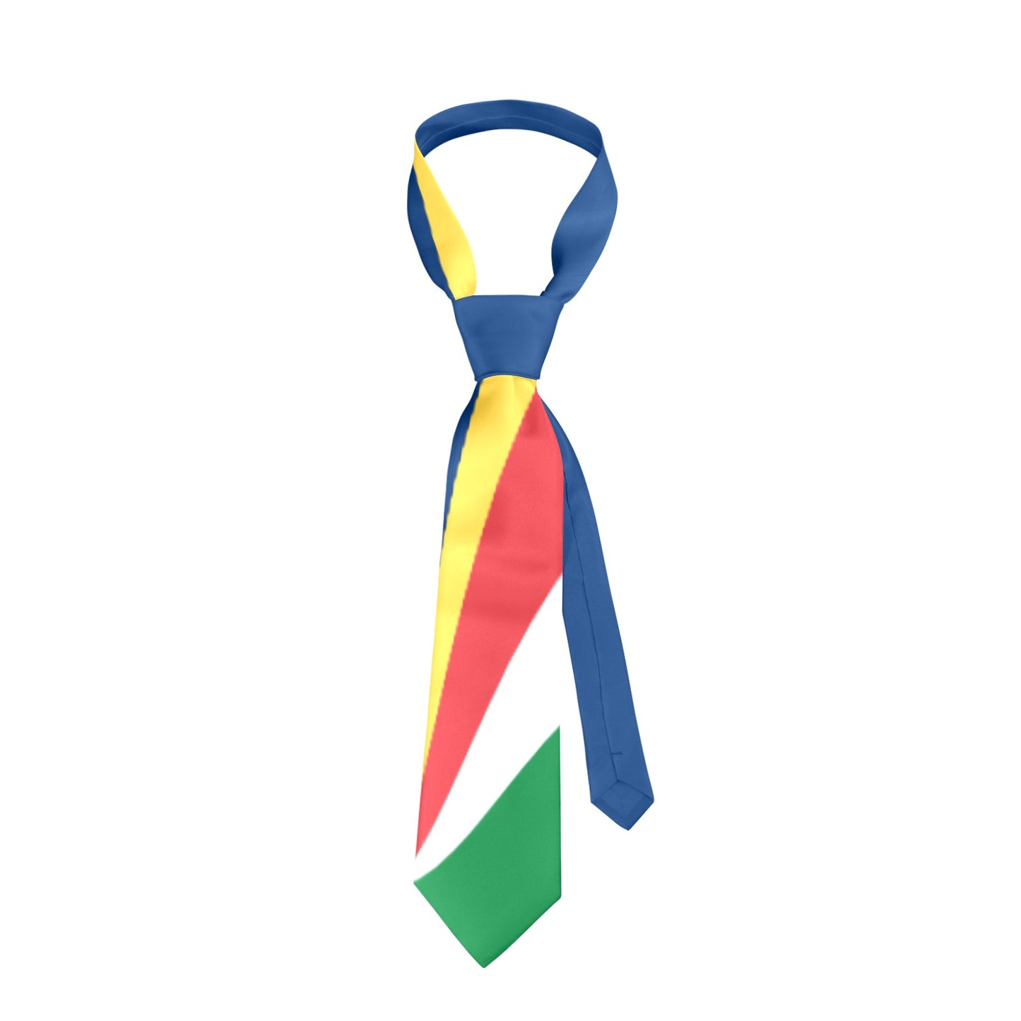 Seychelles Flag Inspired Classic Necktie (Two Sides)