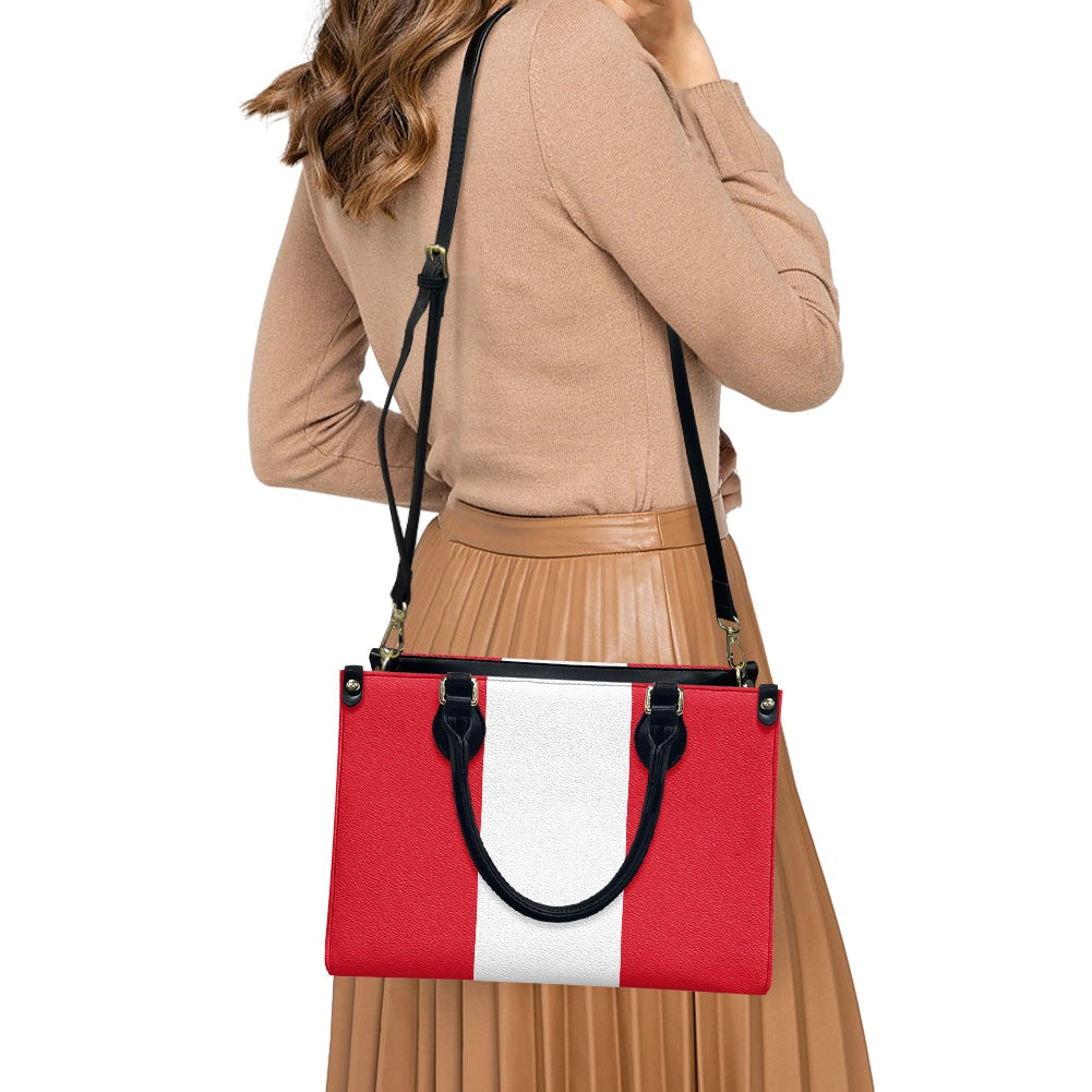 Peru Flag Bag With Chic Allure – PU Leather Purse That Feels So Pure - Luv My Flag