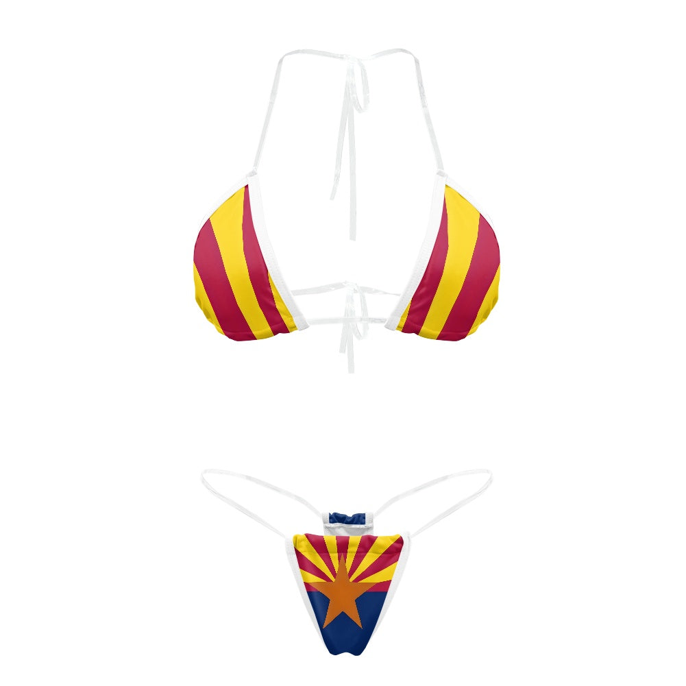 Arizona Flag Inspired Transparent String Thong Bikini