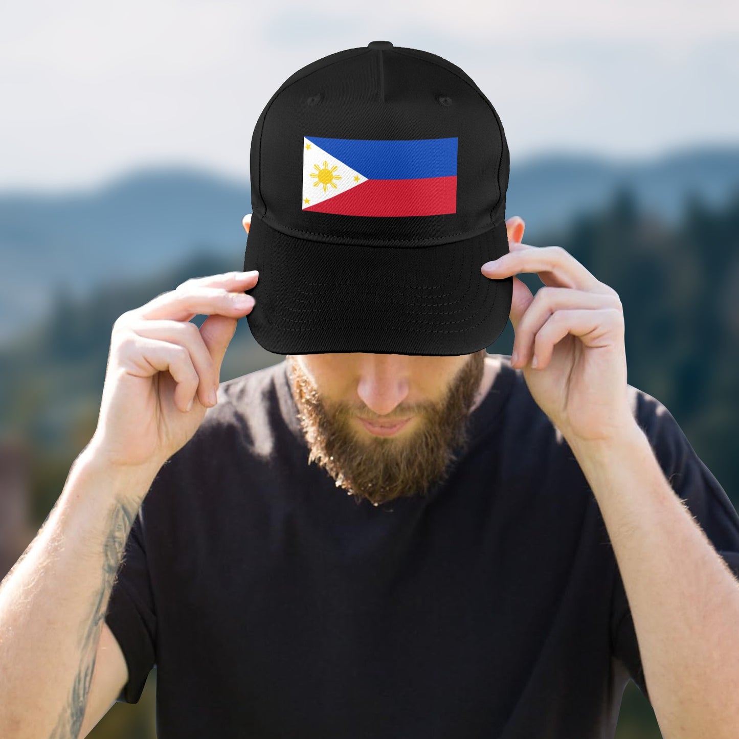 Philippines Flag Baseball Cap (Made in USA)