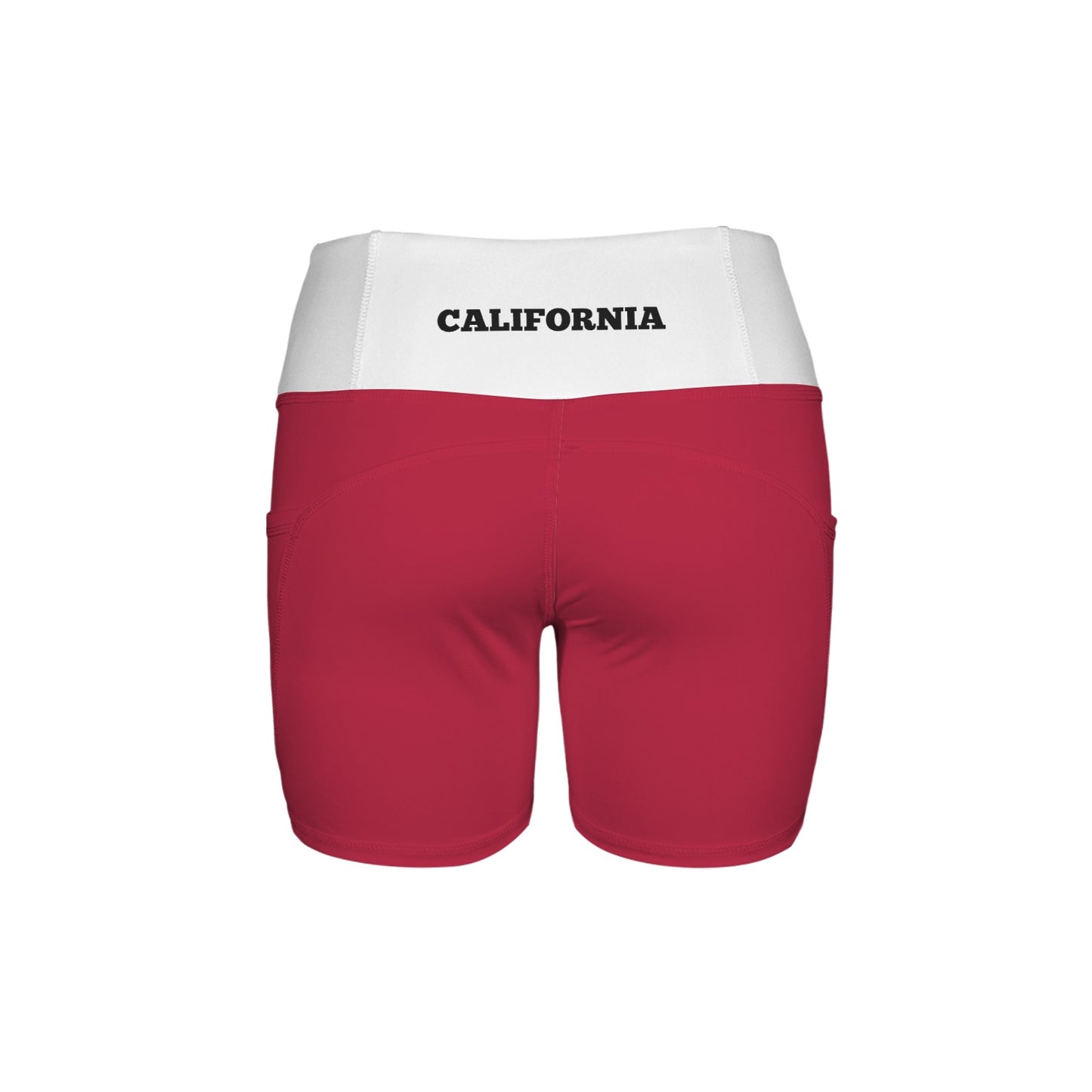 California Flag Pocket Yoga Active Shorts