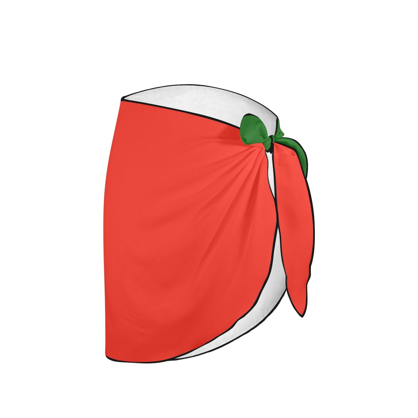 Red, green, and white wrap skirt by Luv My Flag.