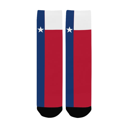 Texas Flag Inspired Women's Custom Socks | Ships from USA