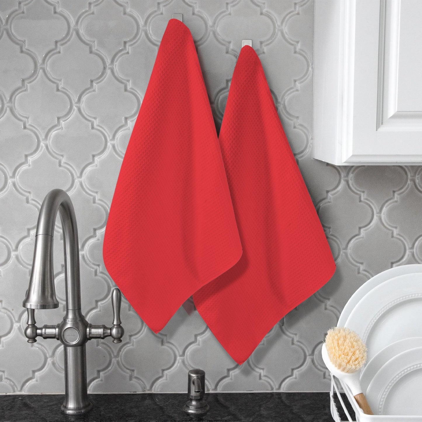 China Flag Inspired Kitchen Towel 40X60cm (Pack of 2) (Made in the USA)