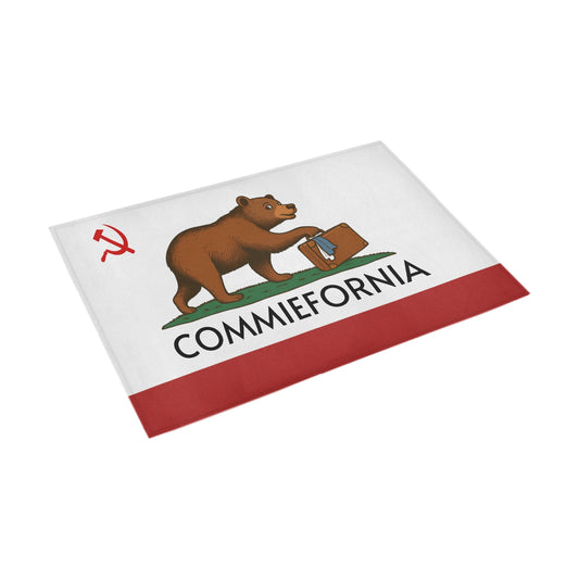 Commiefornia (California Flag Inspired) Doormat 30" x 18" (Sponge Material)