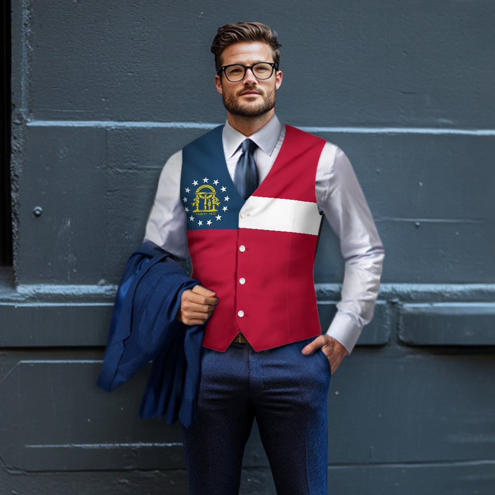 Georgia Flag Suit vest jacket