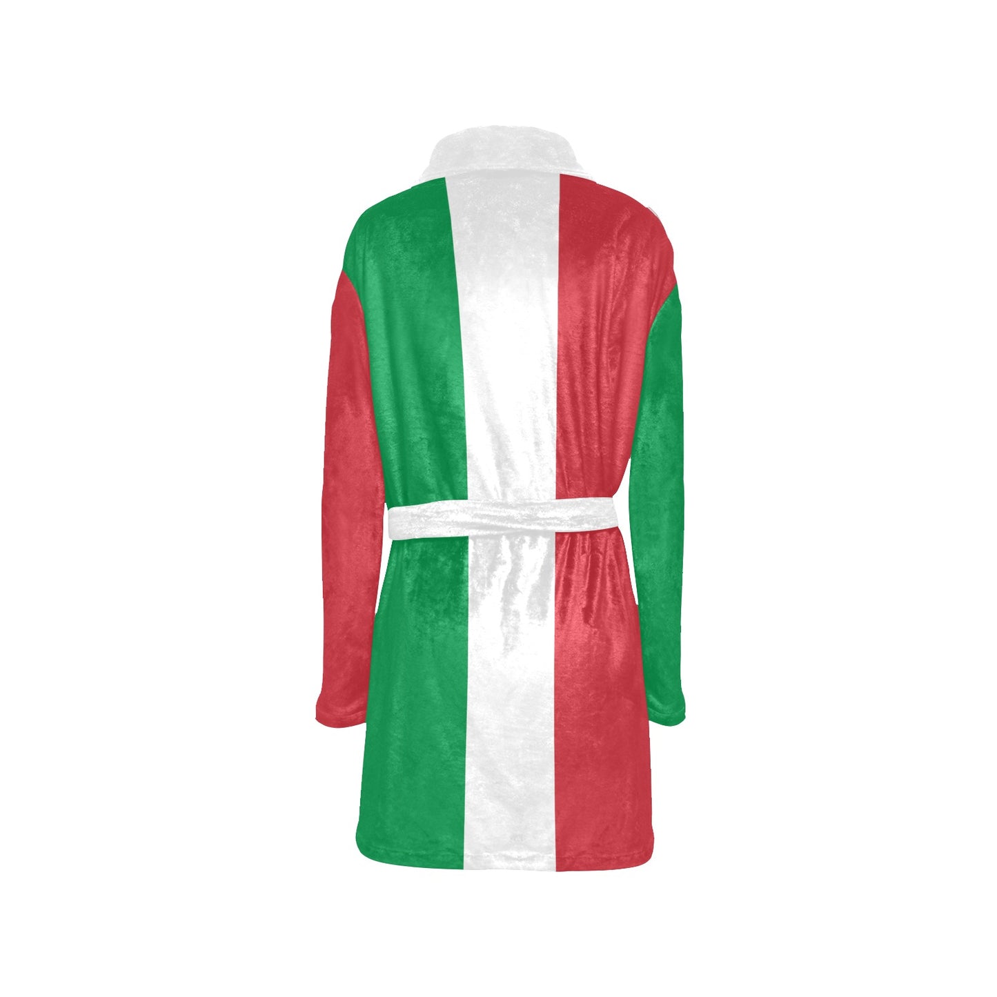 Italy Flag Inspired Women's Fleece Robe