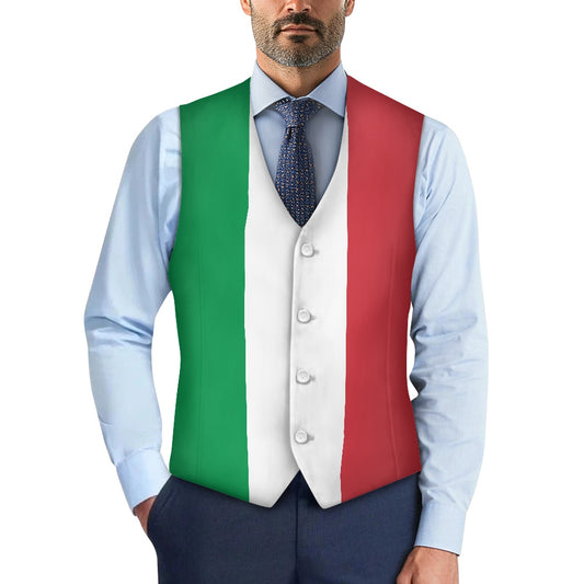 Italy Flag Suit vest jacket