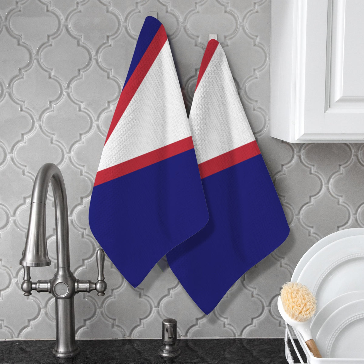 American Samoa Flag Inspired Kitchen Towel 40X60cm (Pack of 2) | Printed In the USA
