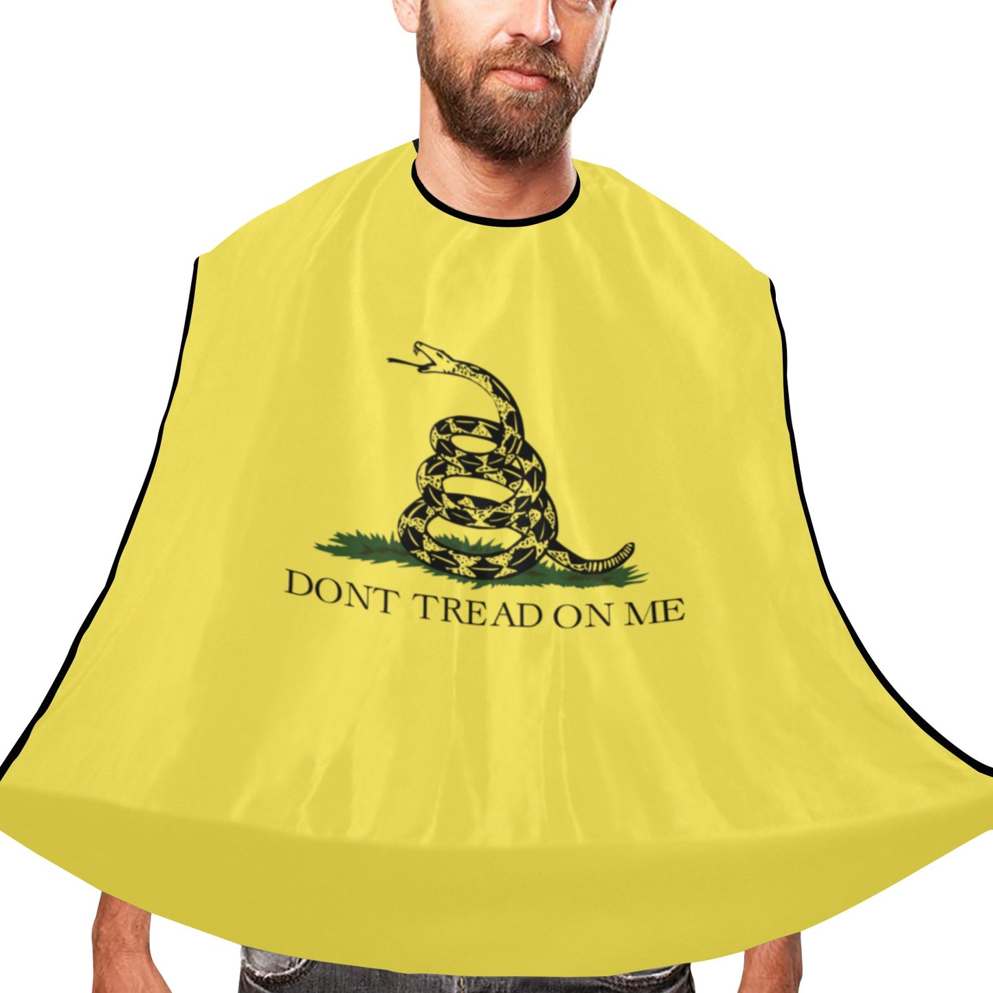 Gadsden Flag Beard Bib Apron for Men Shaving & Trimming