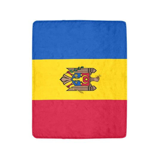 Luv My Flag blanket featuring Moldova's colorful national emblem.
