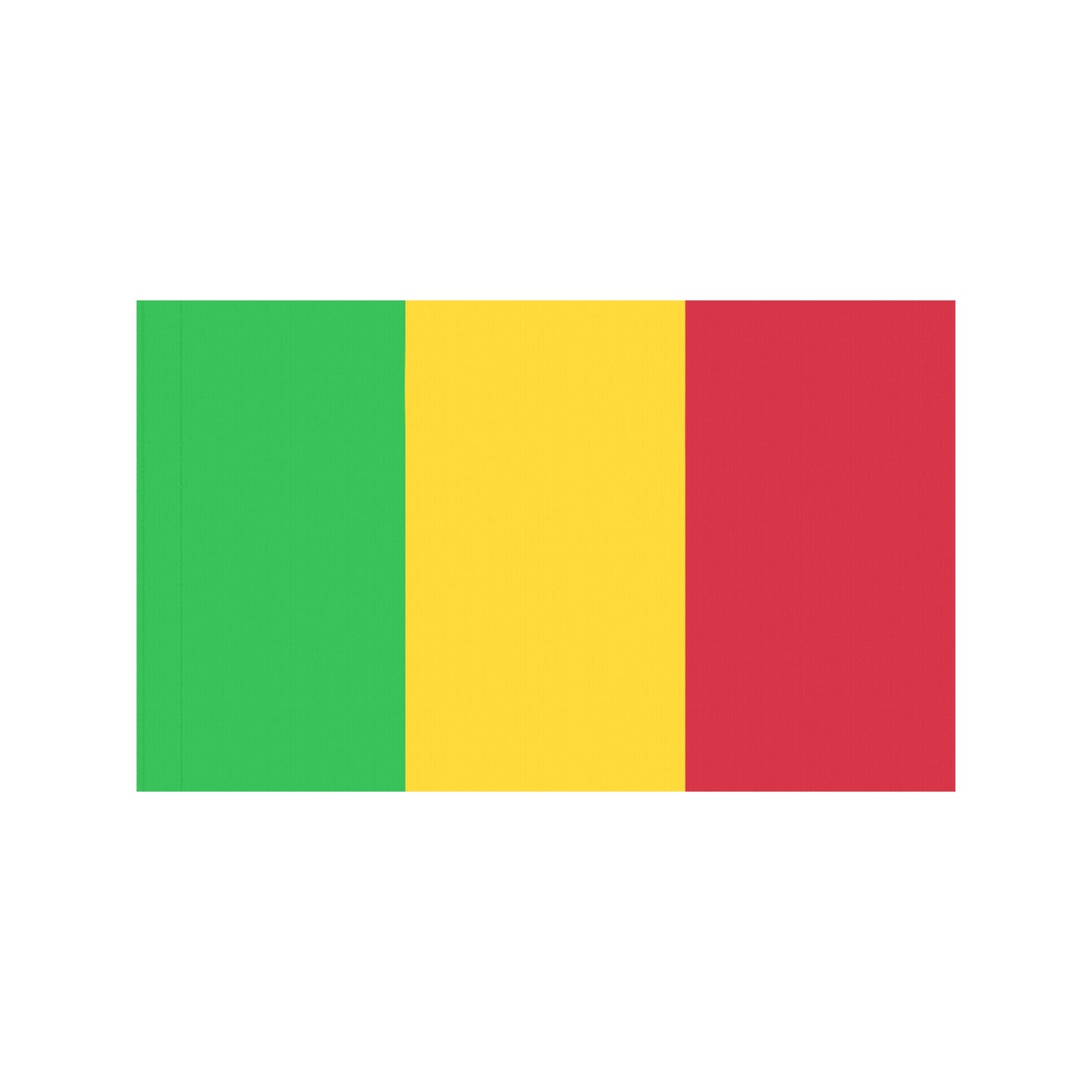 Luv My Flag Mali flag, green, yellow, red stripes.