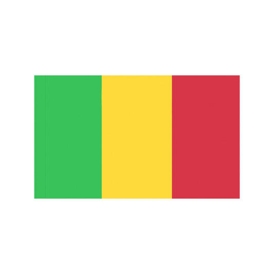 Luv My Flag Mali flag, green, yellow, red stripes.