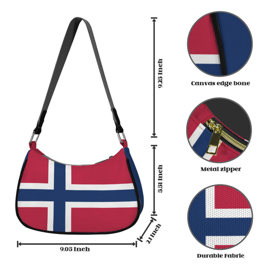 Norway Flag Inspired Women's Shoulder Bag