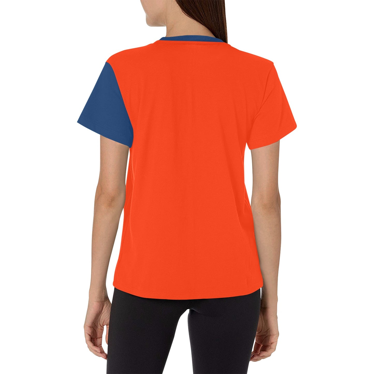 Tennessee Flag Inspired Women's All Over Print Crew Neck T-Shirt(T40-2)(Made in Queens)