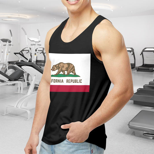 California Flag Men's Tank Top (Front Printing) | Ships from USA