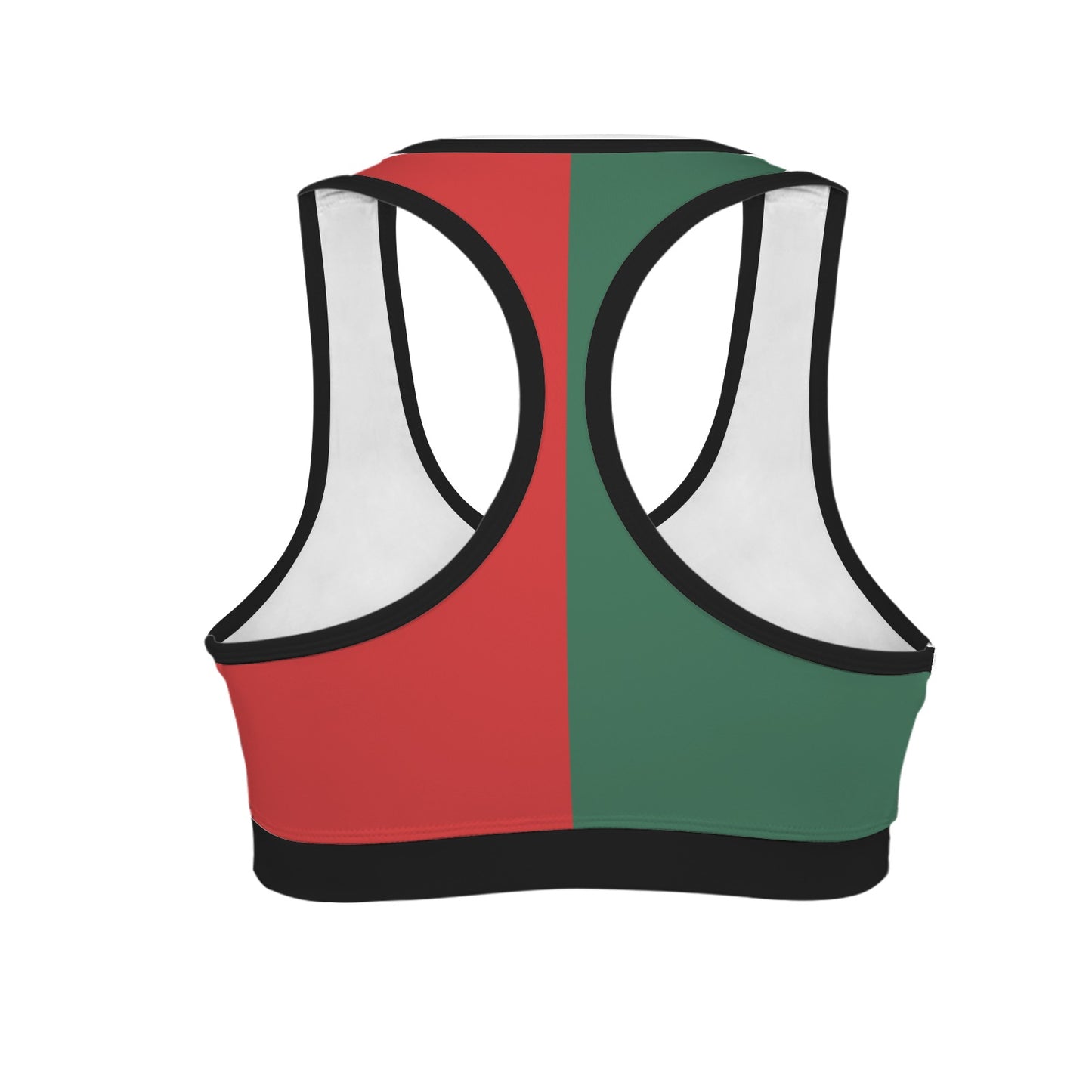 Mexico Flag Inspired Racerback Sports Bra