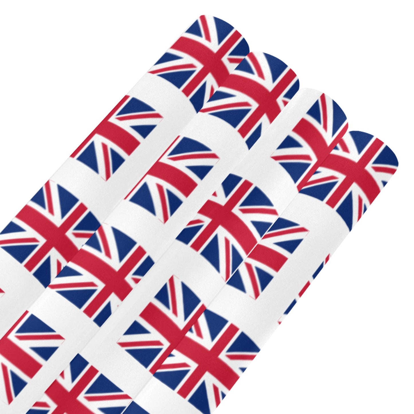 UK/Great Britain Flag Inspired Custom Gift Wrapping Paper 58"x 22.5" (4 Rolls)