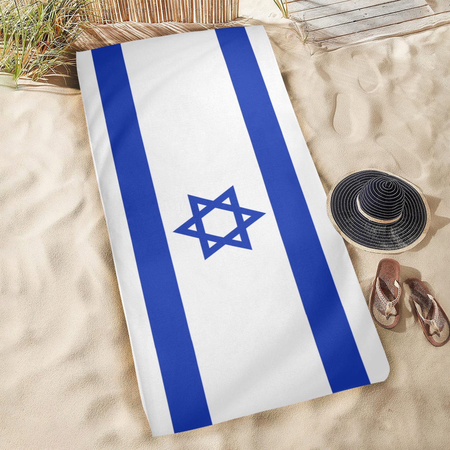 Israel Flag Beach Towel 31"x71" (Made in USA)
