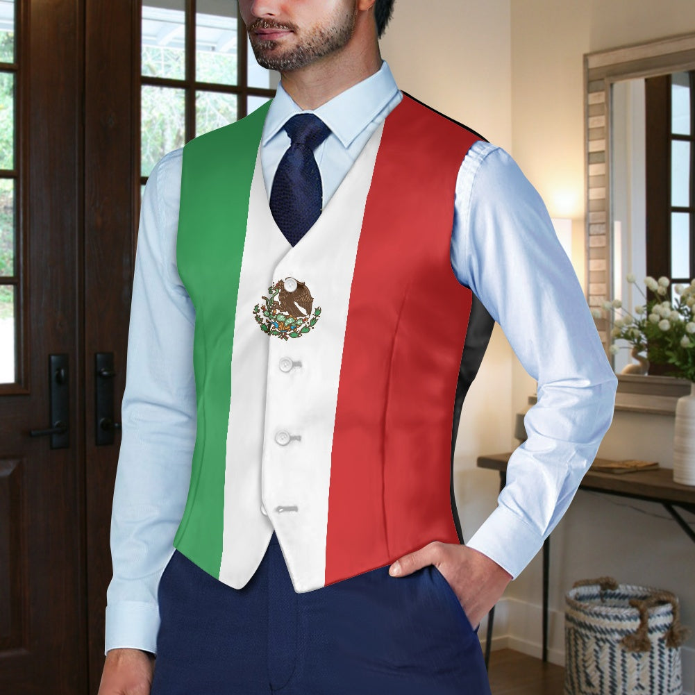 Mexico Flag Suit vest jacket