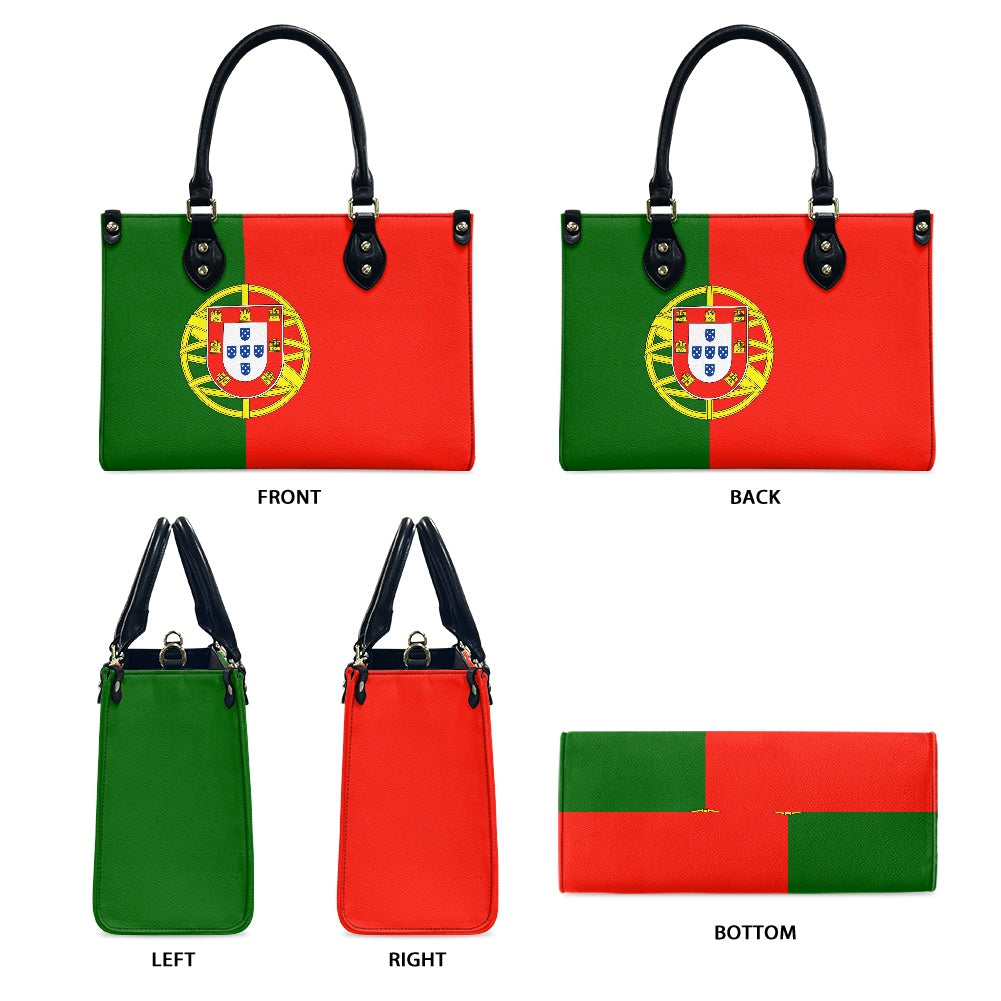 Portugal Flag Bag With Timeless Swag – PU Leather Purse With Euro Tag - Luv My Flag