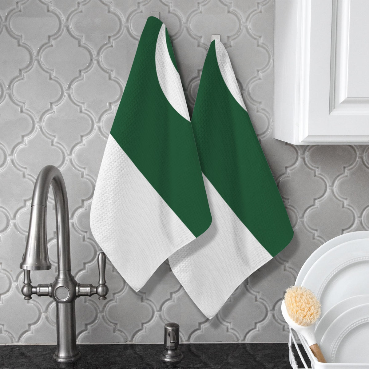 Pakistan Flag Inspired Kitchen Towel 40X60cm (Pack of 2) | Printed In the USA
