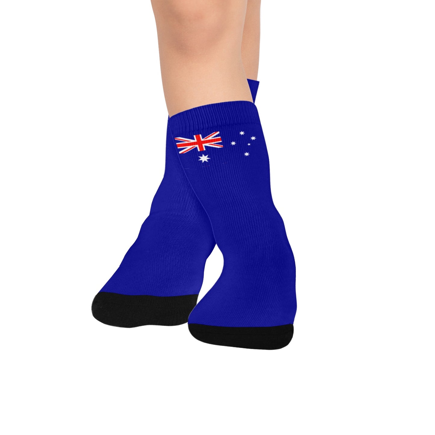 Australia Flag Inspired Kid's Custom Socks (Made in the USA)