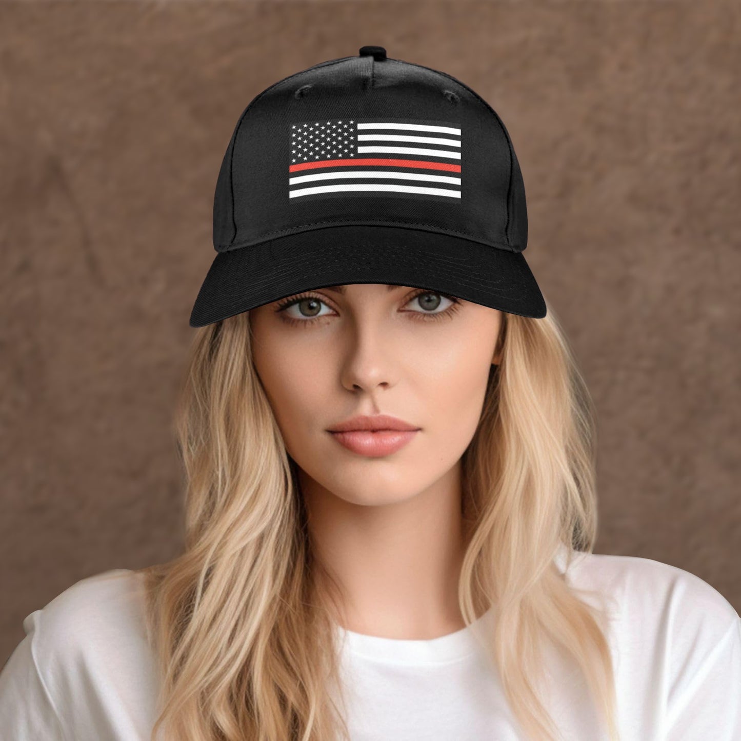 Thin Red Line Flag Baseball Cap (Made in USA)