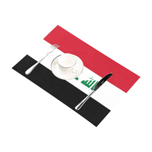 Iraq Flag Placemats 12" x 18" (Set of 6)