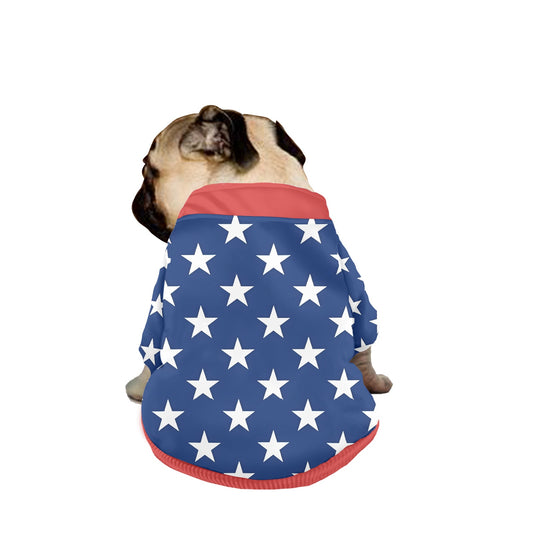 USA/American Flag Pet Hooded Sweatshirt