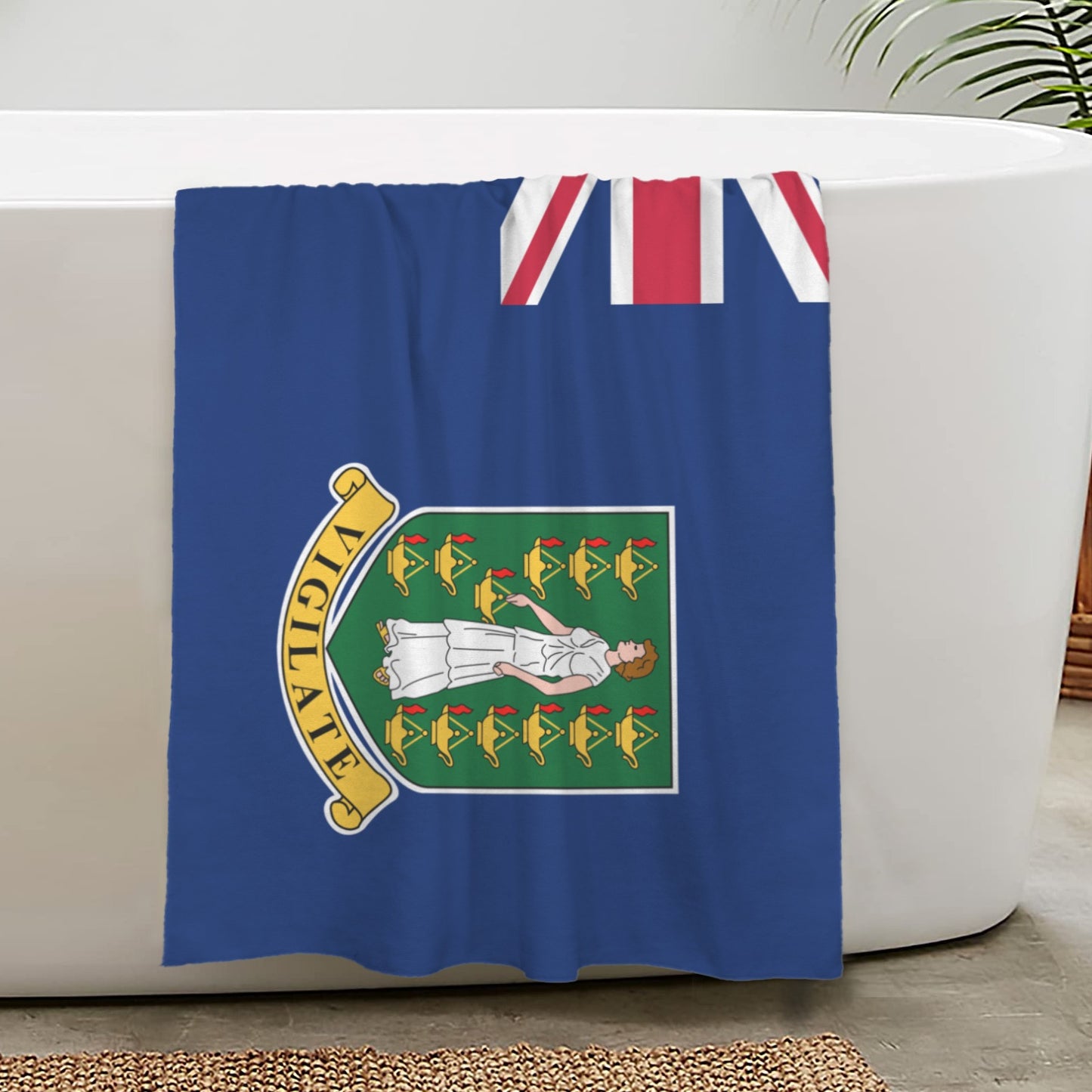 Virgin Islands Flag (British) Flag Inspired Custom Bath Towel 29"x58"(Made in USA)