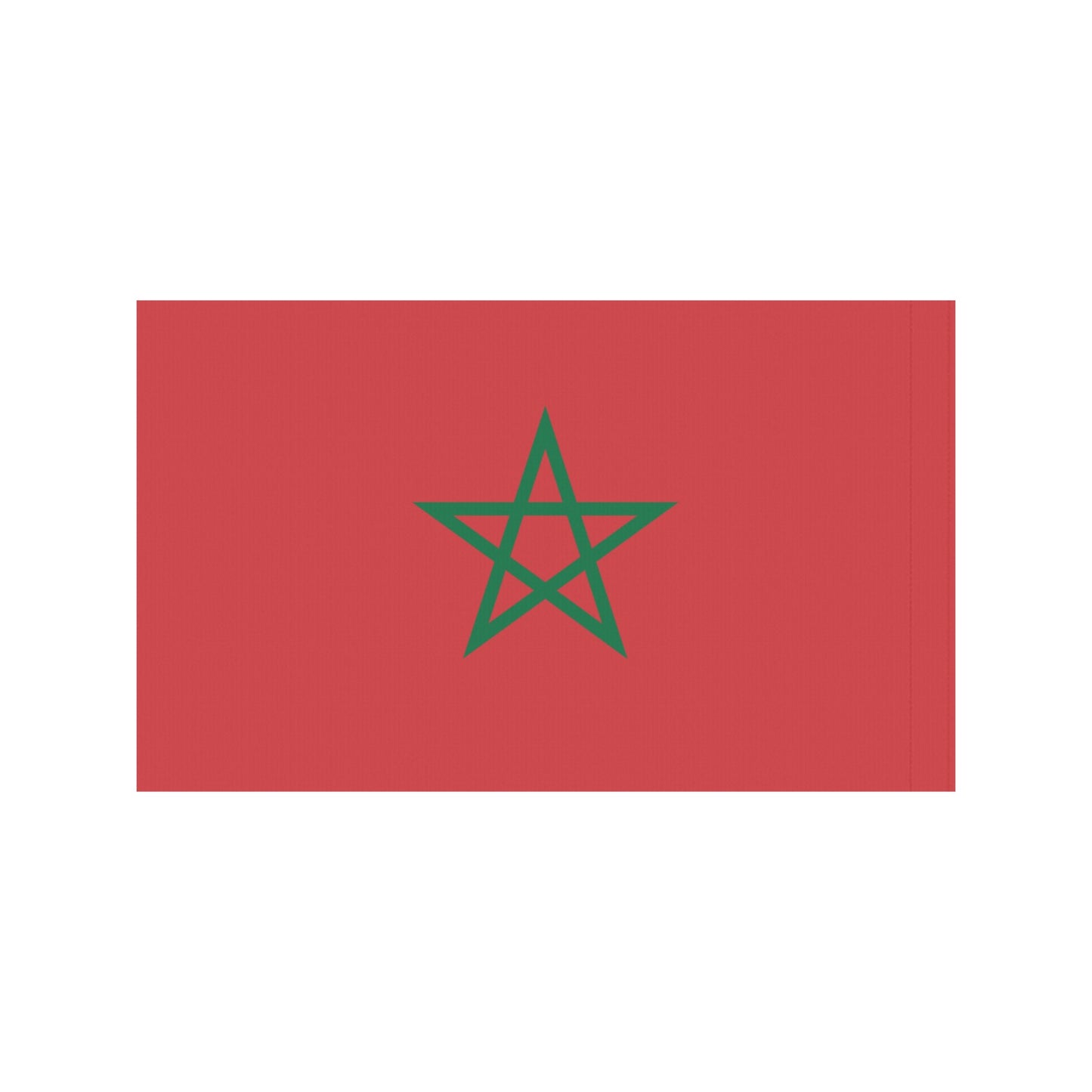 Red flag with green star from Luv My Flag.