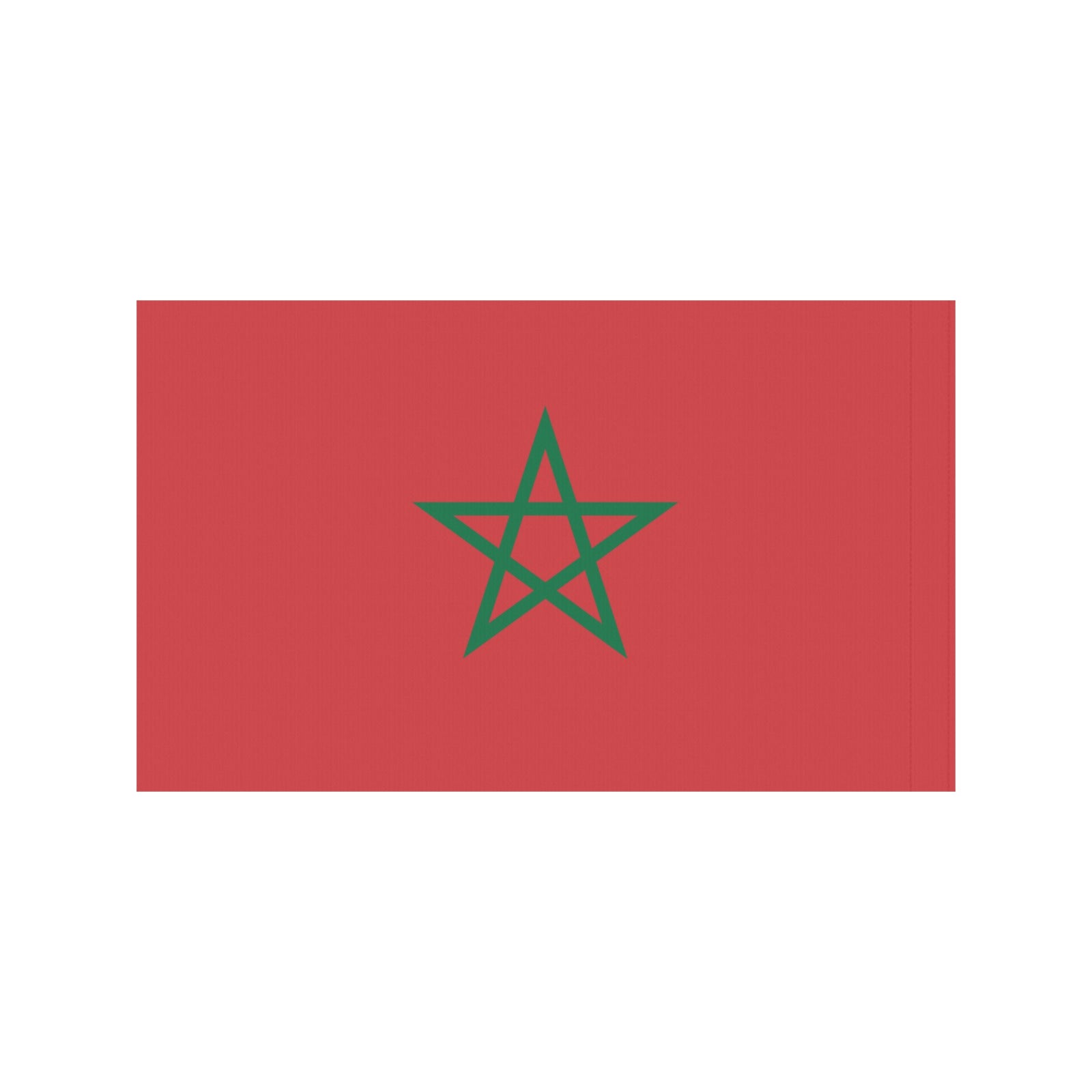 Red flag with green star from Luv My Flag.