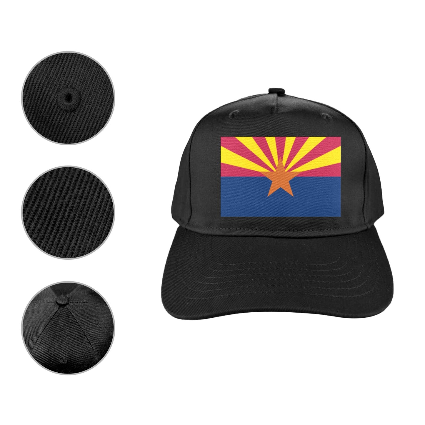 Arizona Flag Baseball Cap (Made in USA)