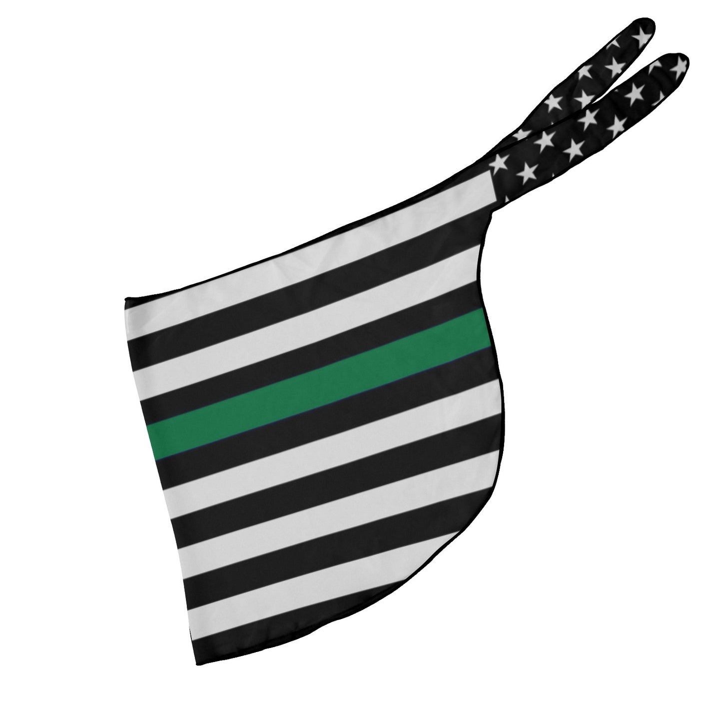 Luv My Flag bike cover with stripes and stars design.