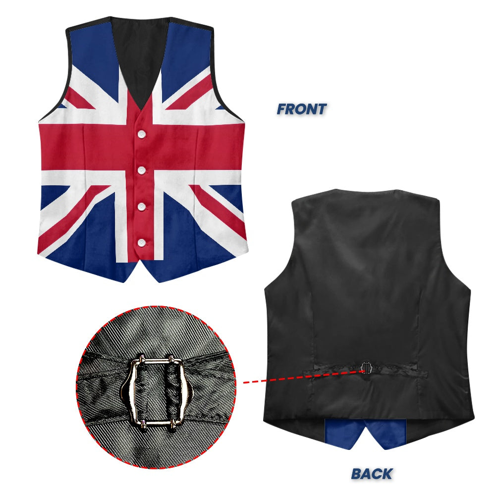UK/Great Britain Flag Suit vest jacket