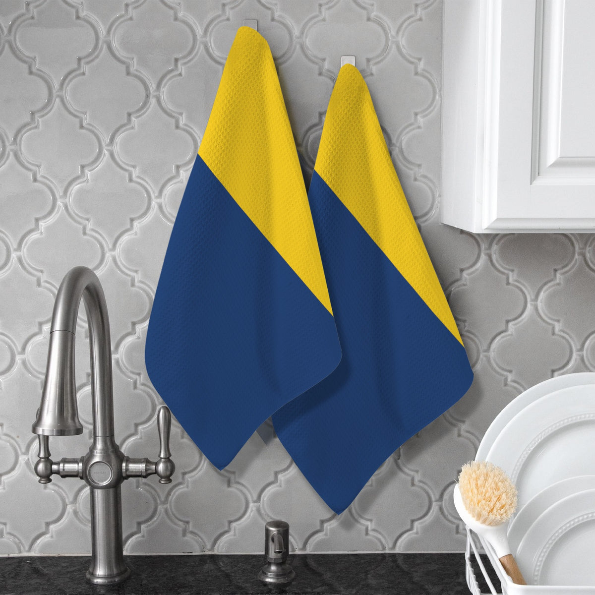 Chad Flag Inspired Kitchen Towel 40X60cm (Pack of 2) | Printed In the USA
