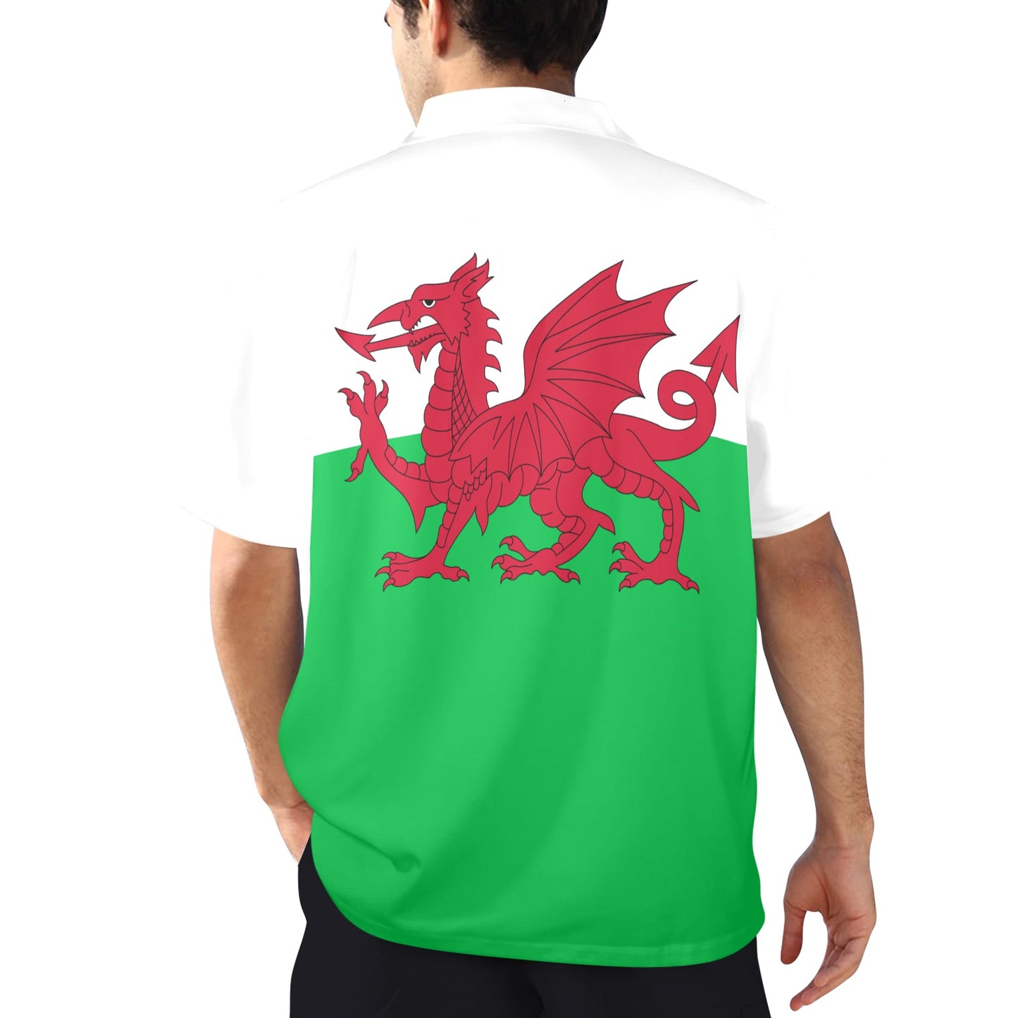 Wales Flag Hawaiian Shirt (Made in USA)