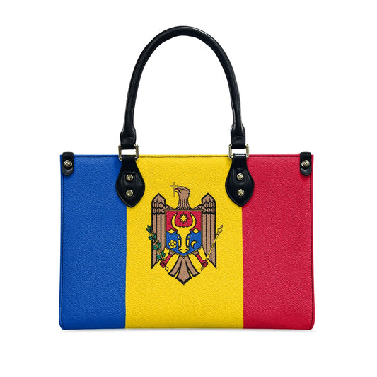 Moldova Flag Bag With Bravado – PU Leather Purse for Daily Stride - Luv My Flag